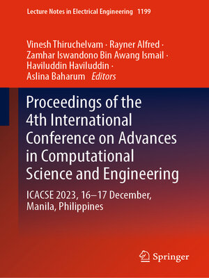 cover image of Proceedings of the 4th International Conference on Advances in Computational Science and Engineering